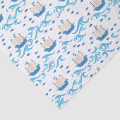 Zeilen in Summer Bliss:  Schepen en Blauw Tissuepapier (Detail)