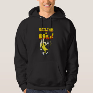 Zeilen is cool, banaan hoodie