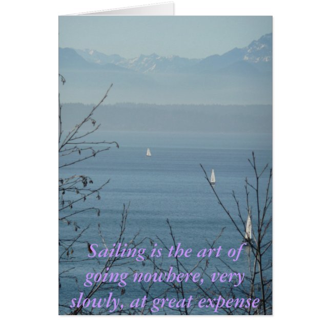 Zeilen is de kunst om nergens naartoe te gaan (Voorkant)