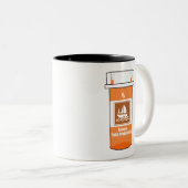 Zeilen is mijn medicijn tweekleurige koffiemok (Voorkant rechts)