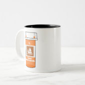 Zeilen is mijn medicijn tweekleurige koffiemok (Voorkant links)