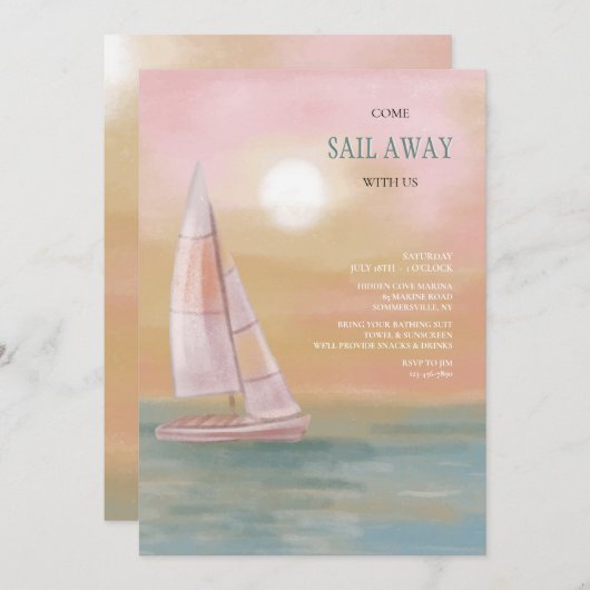 Zeilen Kaart (Voorkant / Achterkant)