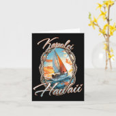 Zeilen Kapolei Hawaii Zee en zon Kaart (Gele Bloem)