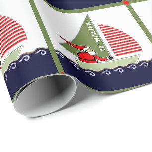 Zeilen Kerstcadeau Cadeaupapier