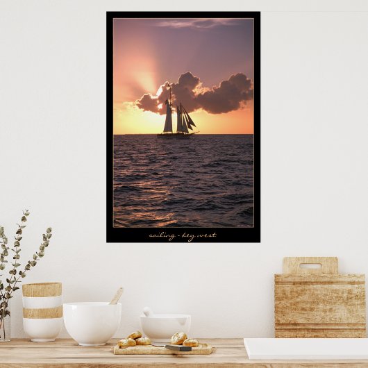 Zeilen - Key West Poster (Keuken)