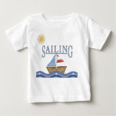 Zeilen - Kute Sail Boat op het water (Voorkant)