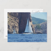 Zeilen langs de kust van Sardinië Briefkaart (Voorkant / Achterkant)