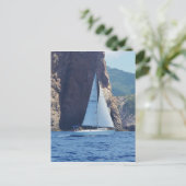 Zeilen langs de kust van Sardinië Briefkaart (Staand voorkant)