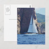 Zeilen langs de kust van Sardinië Briefkaart (Voorkant / Achterkant)