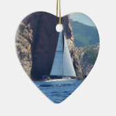 Zeilen langs de kust van Sardinië Keramisch Ornament (Rechts)