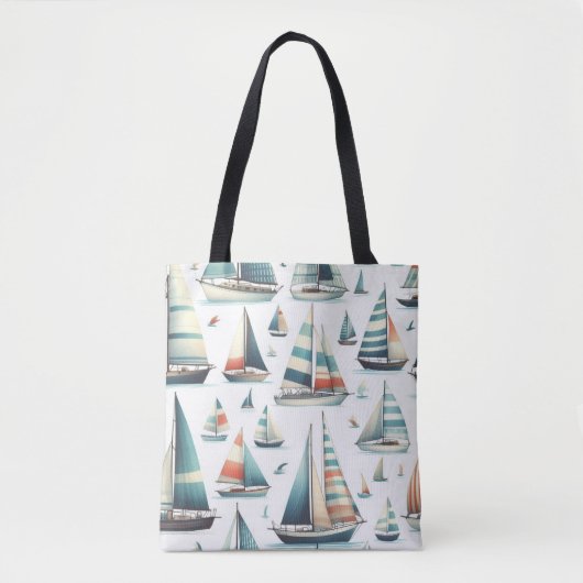 Zeilen Maar Weg Tote Bag (Voorkant)