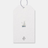 Zeilen maar Zeilboot Sfeervol Geboortegeschenk Tag Cadeaulabel (Achterkant)