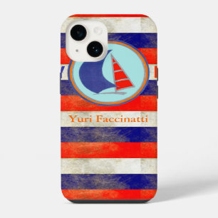 Zeilen Marine Strepen iPhone 14 Hoesje