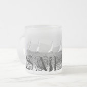 Zeilen Matglas Koffiemok (Voorkant links)