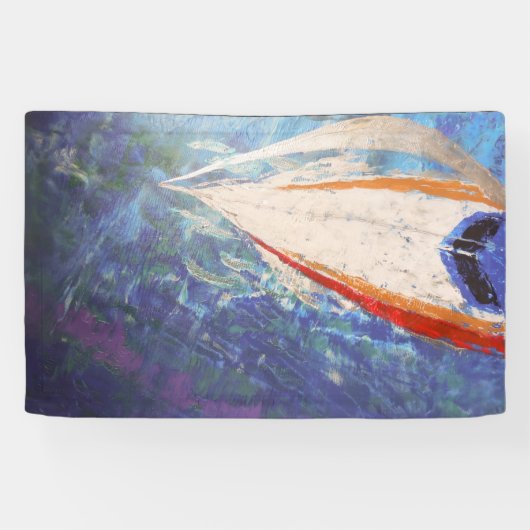 Zeilen met dolfijnen spandoek (Horizontaal)