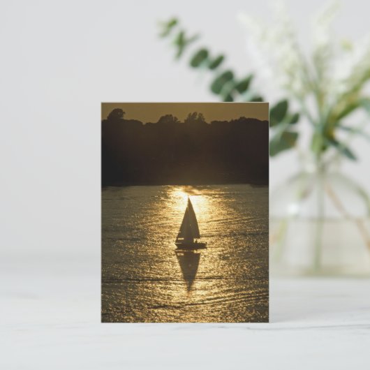 Zeilen met een schaduw briefkaart (Staand voorkant)