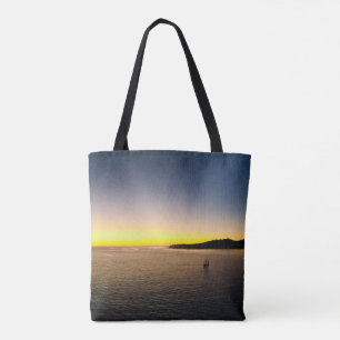 Zeilen naar de Horizon Zonsondergang Fotografie To Tote Bag