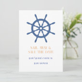Zeilen Naar Naaktstrand Save The Date (Staand voorkant)