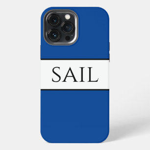 ZEILEN Nautisch Sportief Krachtig Diepblauw Wit St iPhone 13 Pro Max Hoesje