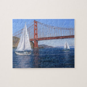 :Zeilen onder de Golden Gate Bridge" Legpuzzel