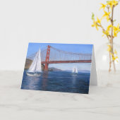 "Zeilen onder de Golden Gate" Kaart (Gele Bloem)