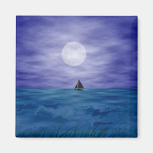 Zeilen onder de maan magneet