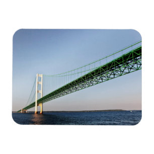 Zeilen onder de Mackinac-brug Magneet