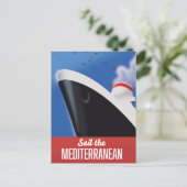 Zeilen op de Middellandse Zee Briefkaart (Staand voorkant)