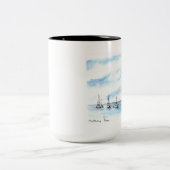 Zeilen op de Monterey Bay Tweekleurige Koffiemok (Center)