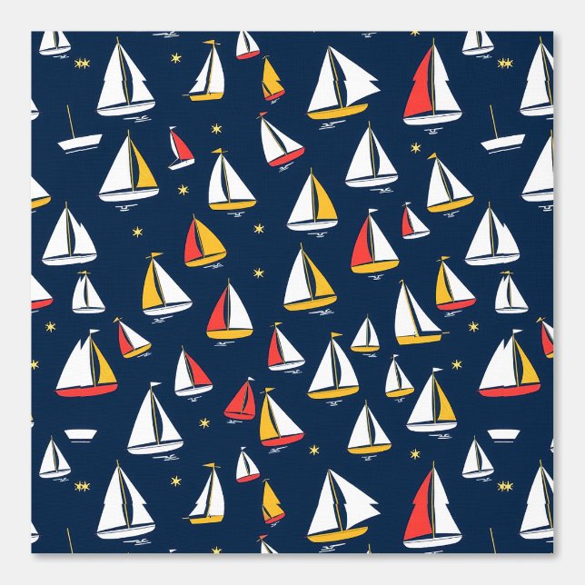 Zeilen op de Zeeen: een nautisch genot Behang (Voorkant)