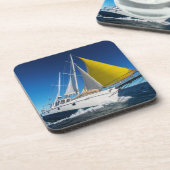 Zeilen op een jacht onderzetter (Linkerzijde)