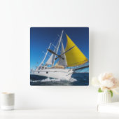 Zeilen op een jacht vierkante klok (Huis)