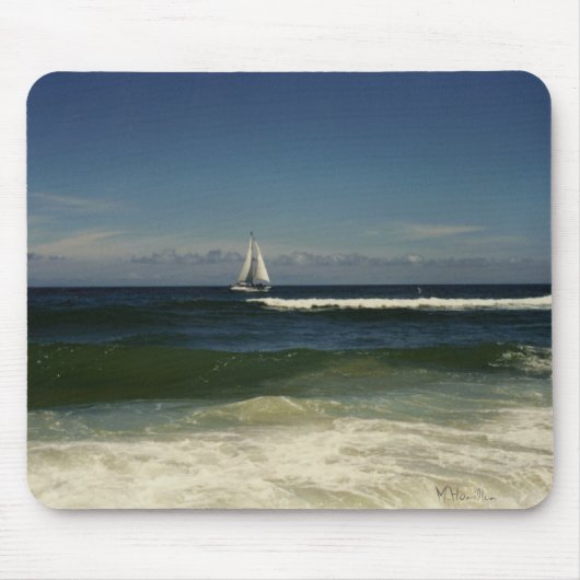 Zeilen op het eiland Assateague National Seashore Muismat (Voorkant)