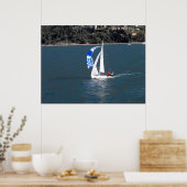 Zeilen op het Gardameer Poster (Keuken)