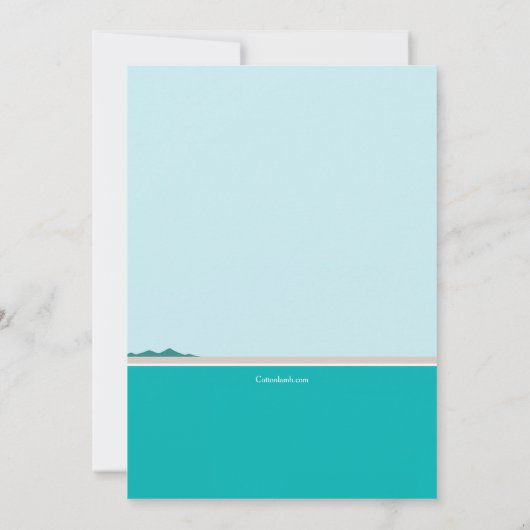 Zeilen op het meer kaart (Achterkant)