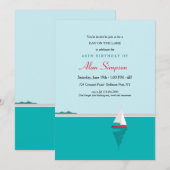 Zeilen op het meer kaart (Voorkant / Achterkant)