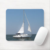 Zeilen op het meer van Pontchartrain Mousepad Muismat (Met muis)