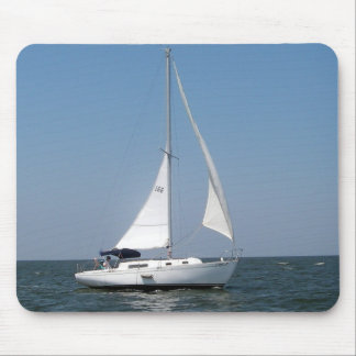 Zeilen op het meer van Pontchartrain Mousepad Muismat