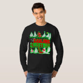 Zeilen op kerst Ugly Sweater T-shirt (Voorkant volledig)
