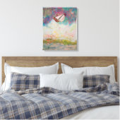 Zeilen op volle zee canvas afdruk (Insitu (Slaapkamer))