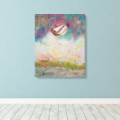 Zeilen op volle zee canvas afdruk (Insitu (Houten vloer))