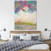 Zeilen op volle zee canvas afdruk (Insitu (Slaapkamer))