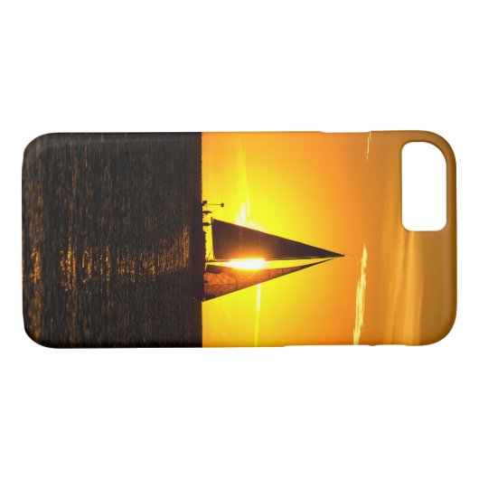 Zeilen op zonsondergang Case-Mate iPhone case (Achterkant (Horizontaal))