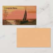 Zeilen op zonsondergang Visitekaartjes (Voorkant / Achterkant)