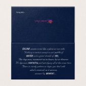 Zeilen over de Oceanen Gedicht Kaart (Buitenkant ongevouwen)