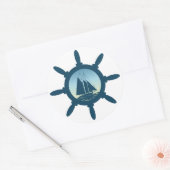 Zeilen Ronde Sticker (Envelop)