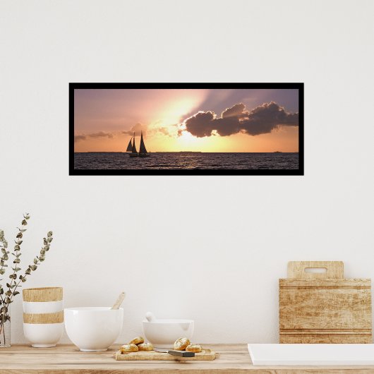 Zeilen, sleutelwesten poster (Keuken)