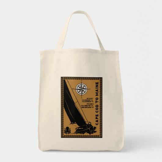 Zeilen van Cape Cod naar Maine Tote Bag (Voorkant)