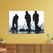 Zeilen vegen de hangar uit canvas afdruk (Insitu (Woonkamer))