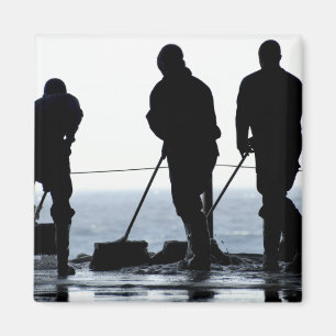 Zeilen vegen de hangar uit magneet